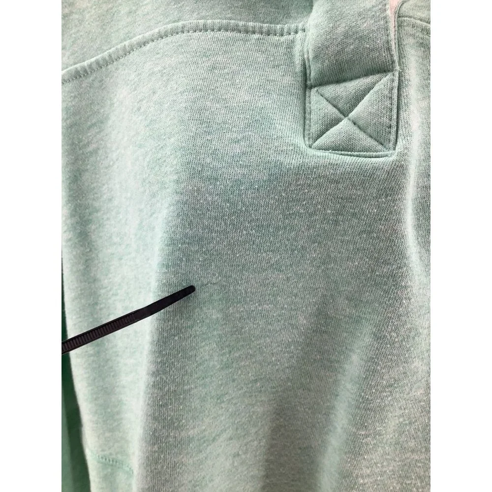 State Of Mine VIRGINIA Womans XL Quarter Button Pullover Mint Green Sweatshirt - Picture 2 of 9